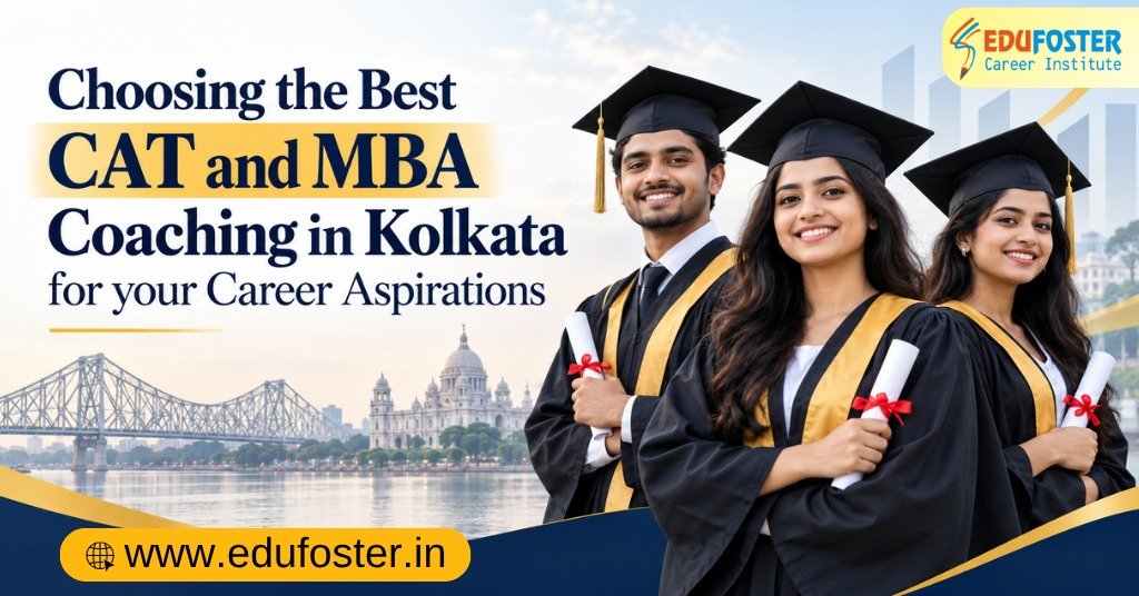 Students preparing for CAT and MBA entrance exams at Edufoster Kolkata